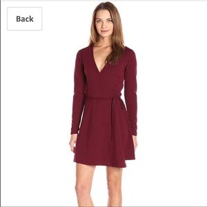 American Apparel Long Sleeve Wrap Dress